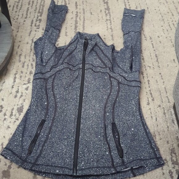 Lululemon Define Jacket Luminesce Splatter White Black - Picture 8 of 10